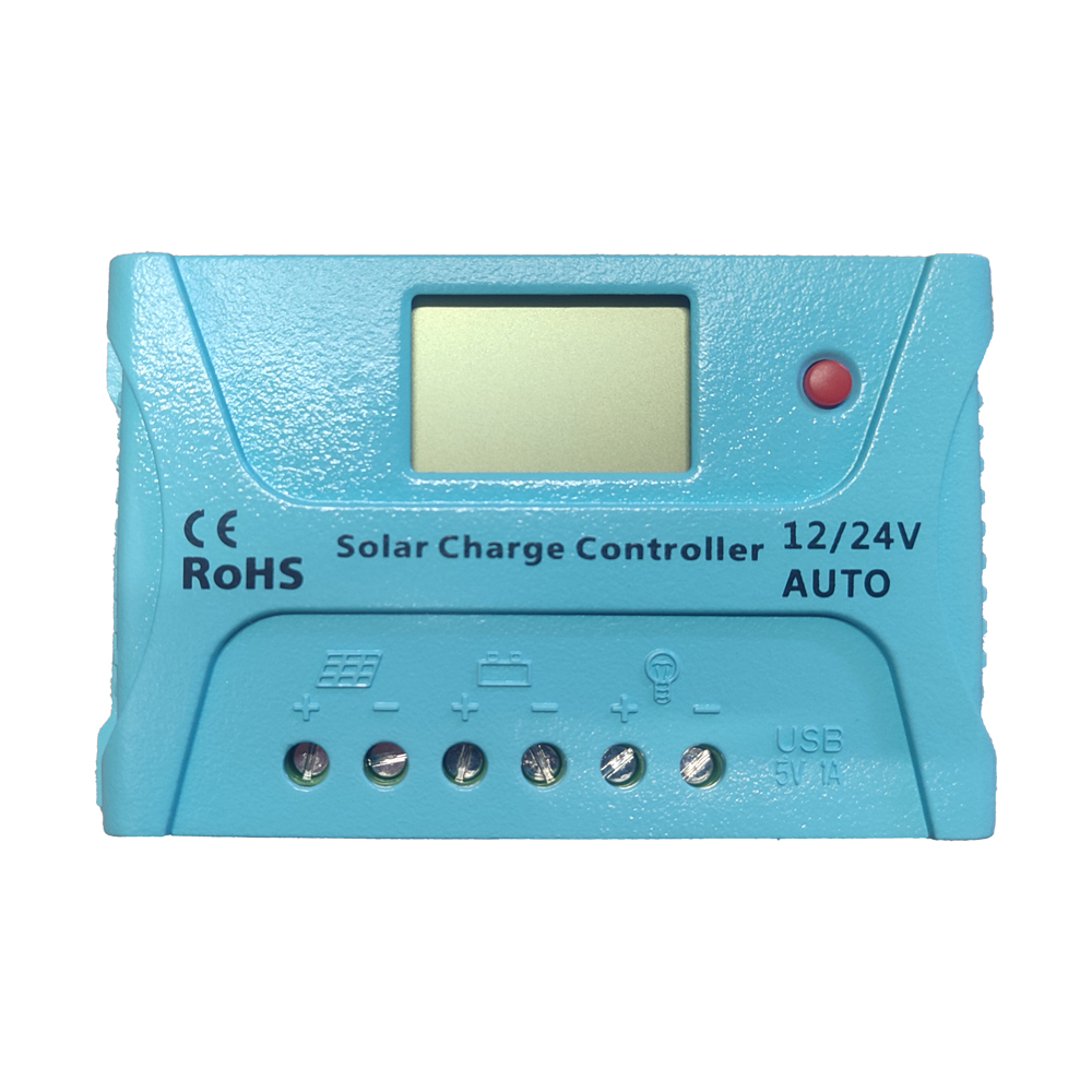 20A Pwm 12/24V Solar Charge Controller With Lcd Display